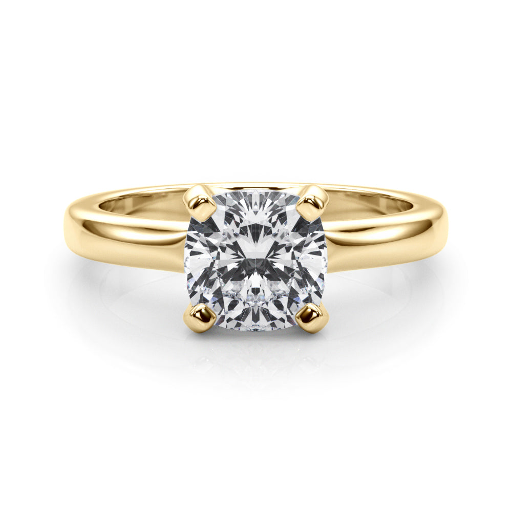 yellow gold | shape: cushion