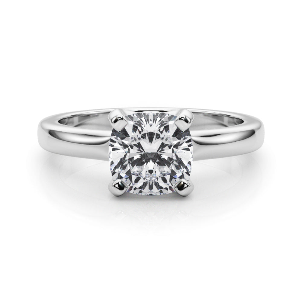 white gold, platinum | shape: cushion
