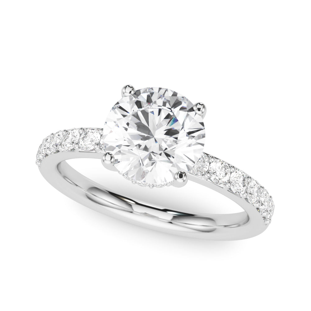 white gold, platinum | shape: round