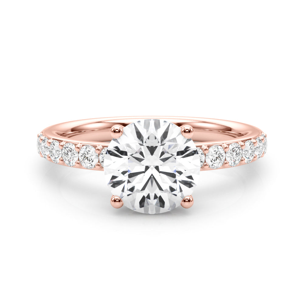 rose gold | shape: round