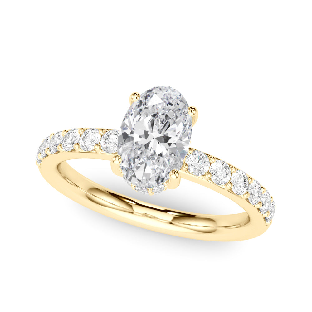yellow gold | shape: oval