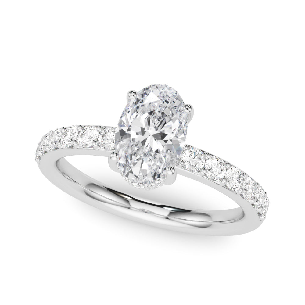 white gold, platinum | shape: oval