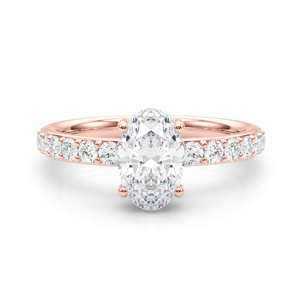 rose gold | shape: oval