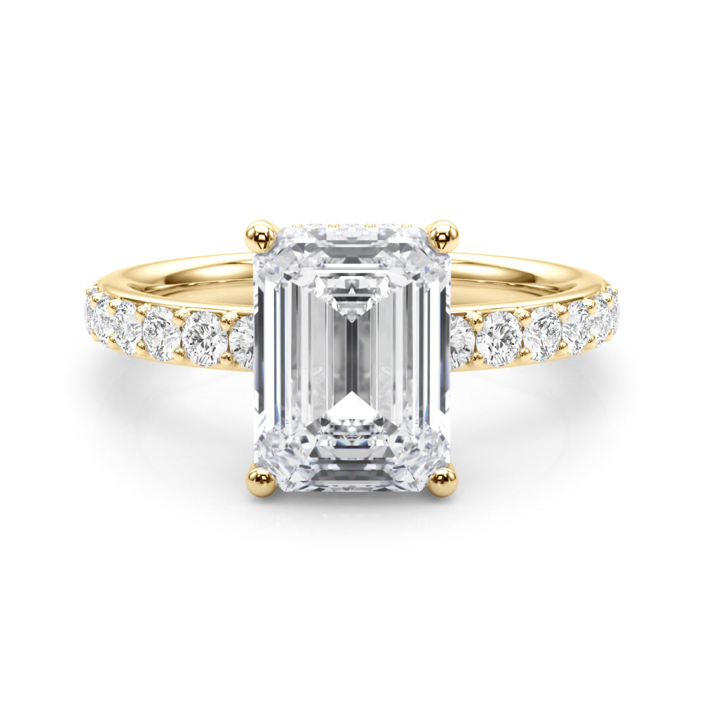 yellow gold | shape: emerald