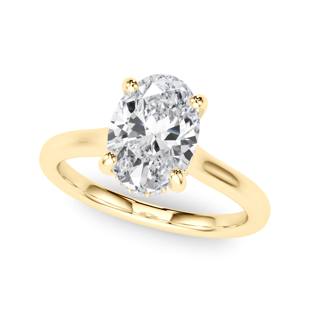 yellow gold | shape: oval