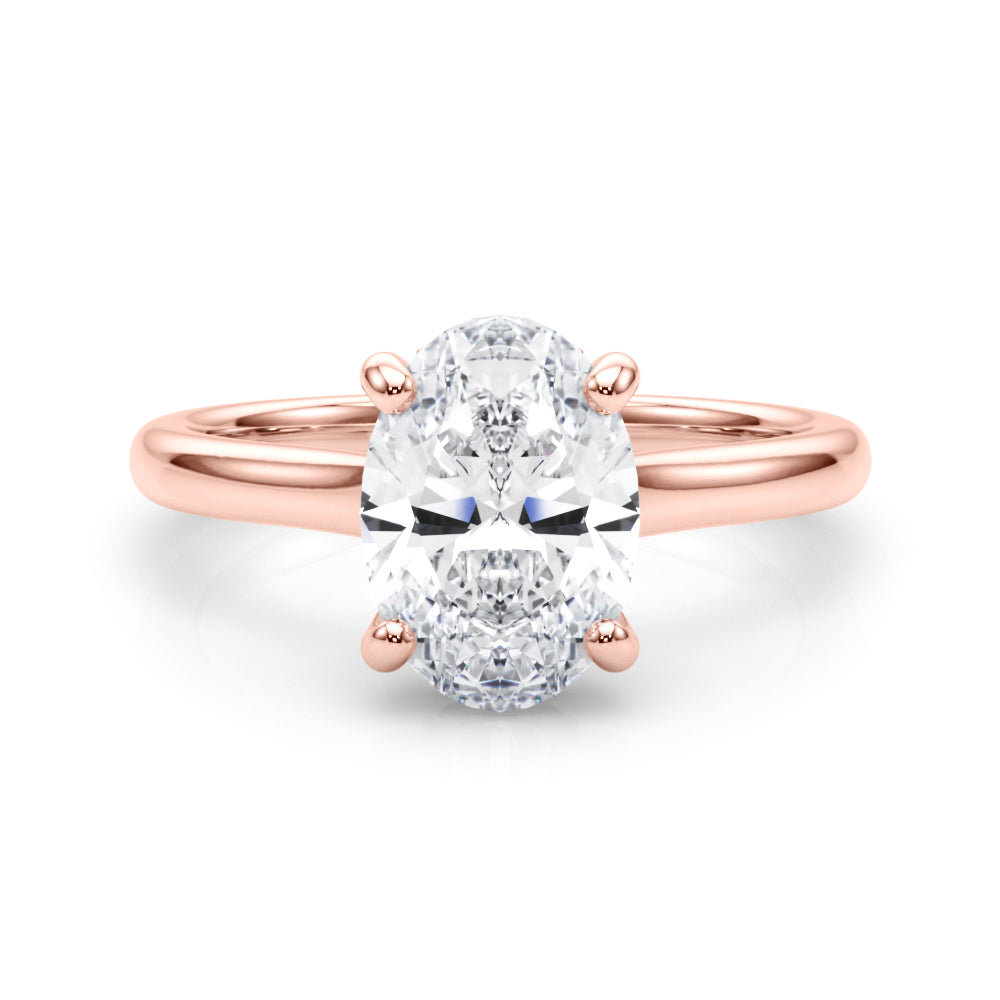 rose gold | shape: oval