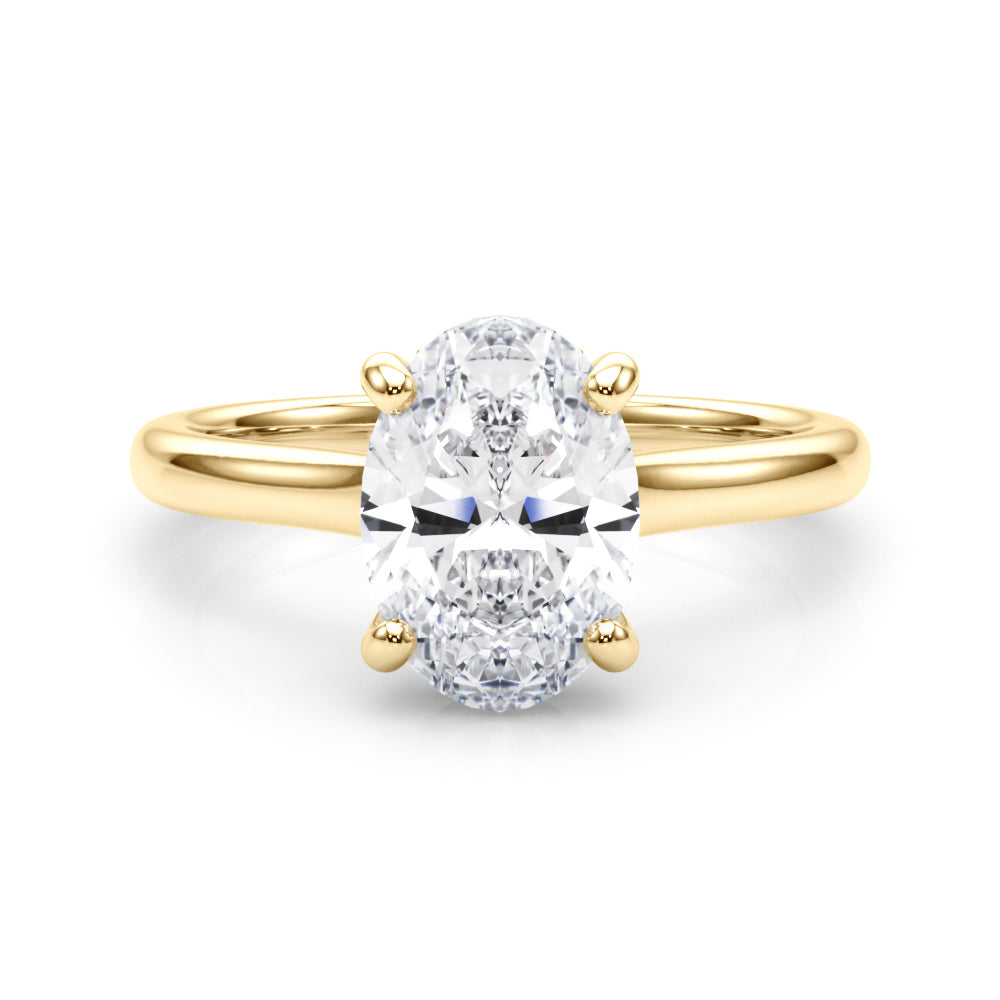 yellow gold | shape: oval
