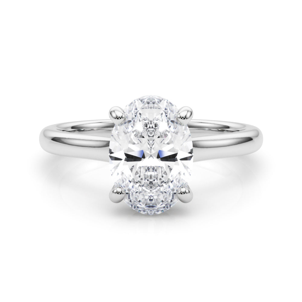 white gold, platinum | shape: oval