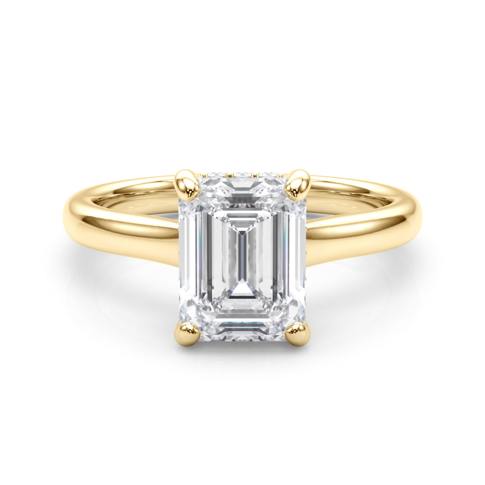 yellow gold | shape: emerald