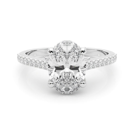 white gold, platinum | shape: oval