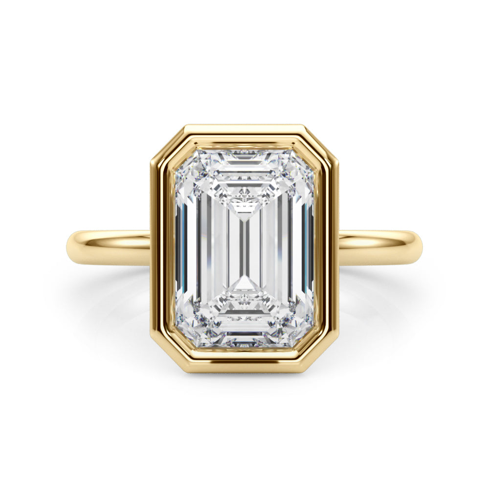 yellow gold | shape: emerald