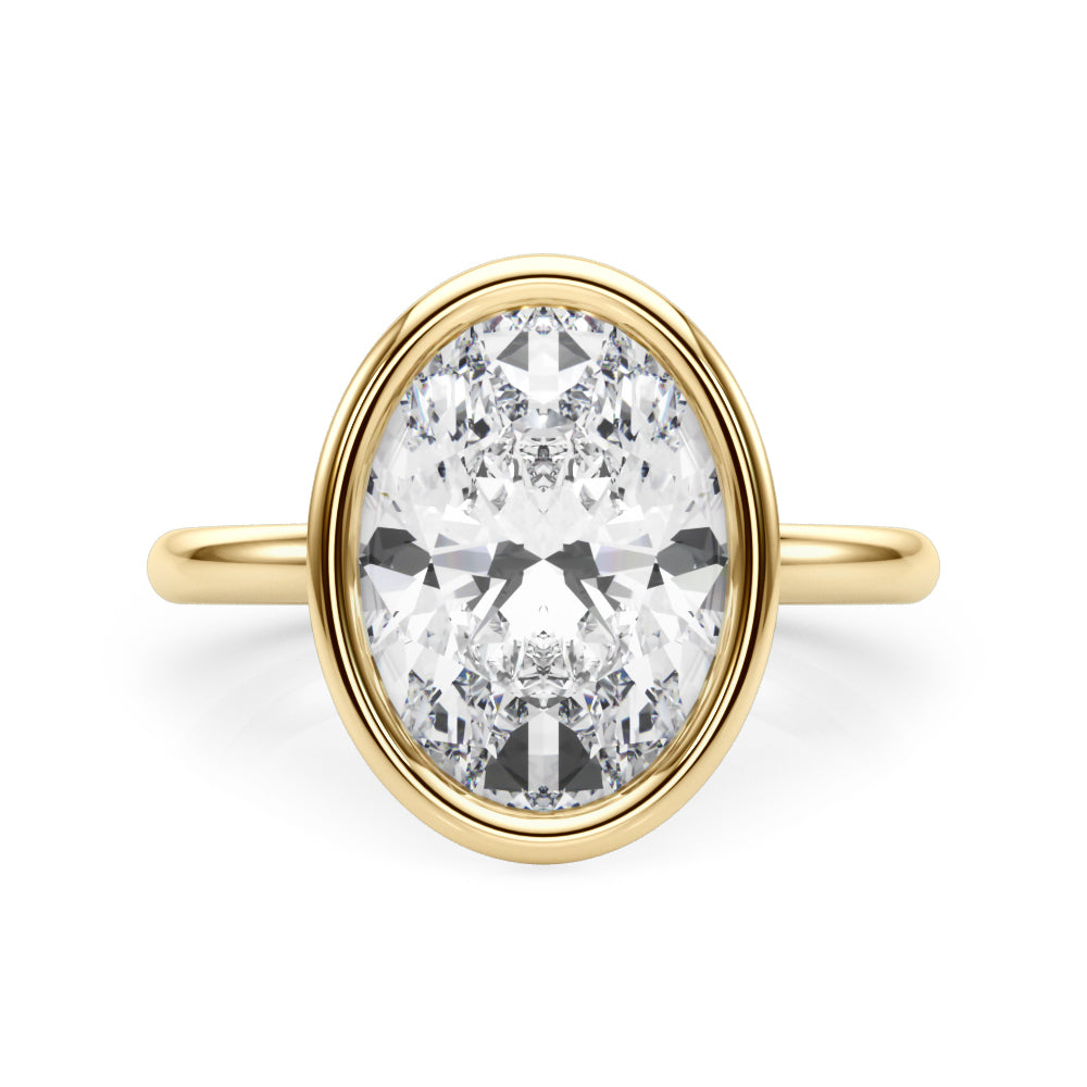 yellow gold | shape: oval