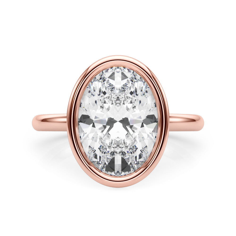 rose gold | shape: oval