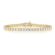 14K Gold 7.48ct Oval Diamond Tennis Bracelet – 6.75 Inch