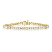 14K Gold 5.76ct Oval Diamond Tennis Bracelet – 6.75 Inch