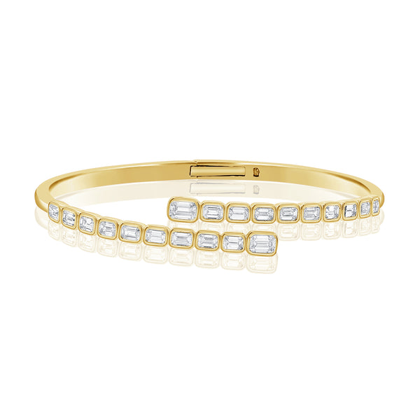 2.31ct Bezel & Channel Set Cuff Bracelet