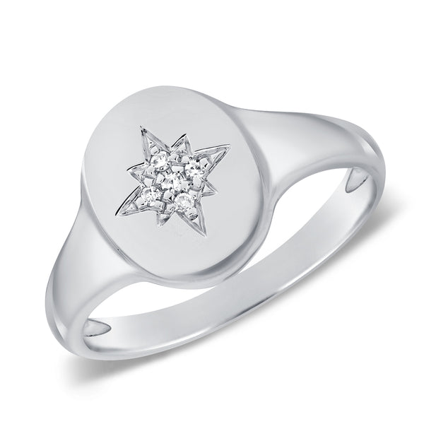 Celestial & Zodiac Signet Pinky Ring