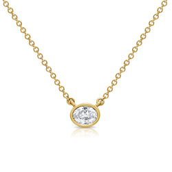 DIAMOND SOLITAIRE PENDANT NECKLACE