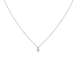 OKGs Collection 14K Gold Heart Necklace with Diamonds