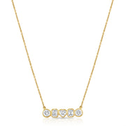 1.02ct Multi-Shape Diamond Necklace in 14K Gold