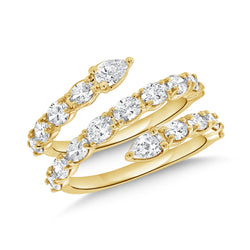 OKGs Collection Diamond Open & Wrap Ring made in 14K Gold