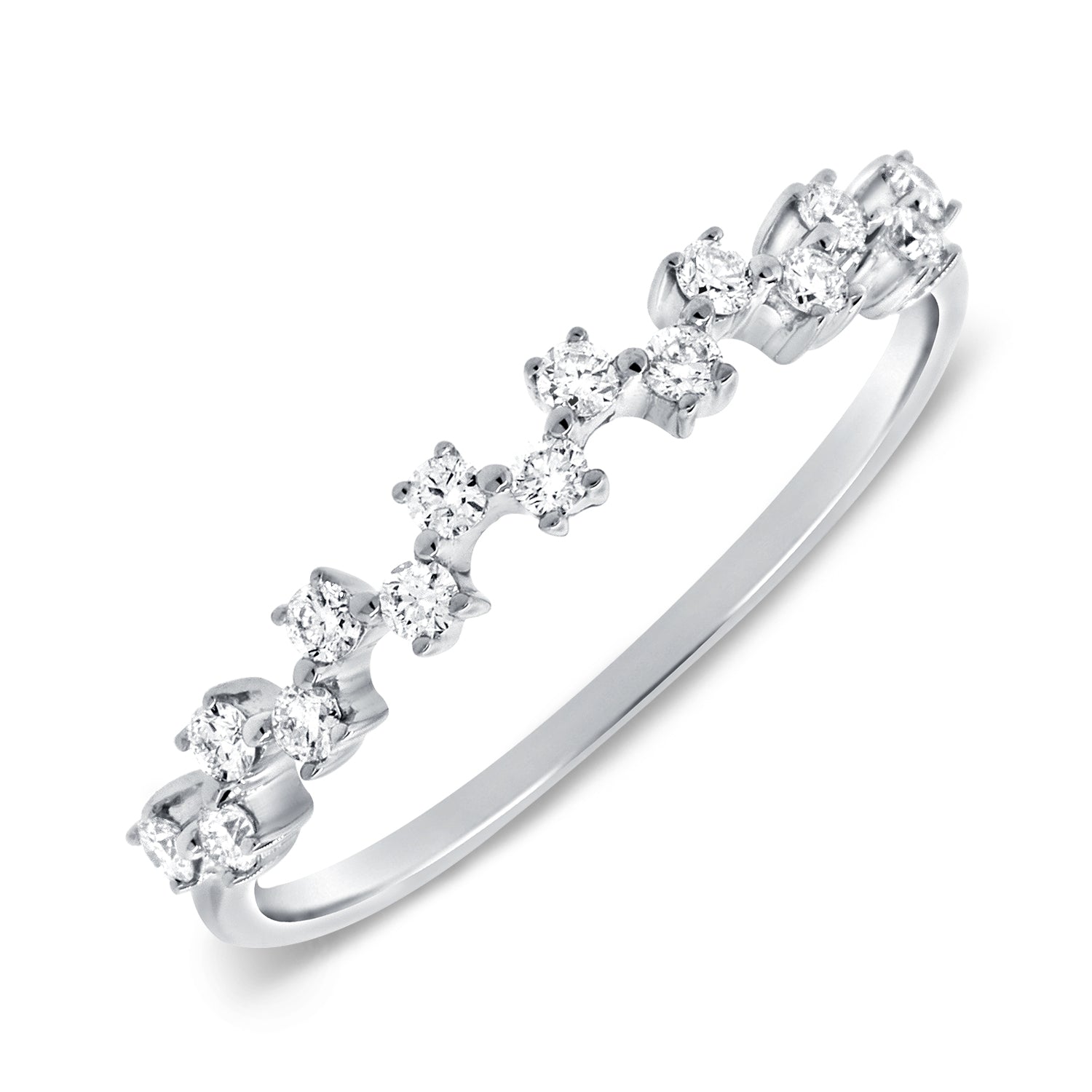 Elegant Diamond Accent Ring in 14K Gold