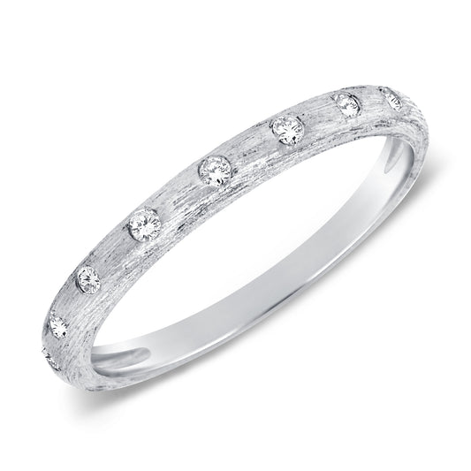 14K Gold Diamond Bezel Gypsy Ring