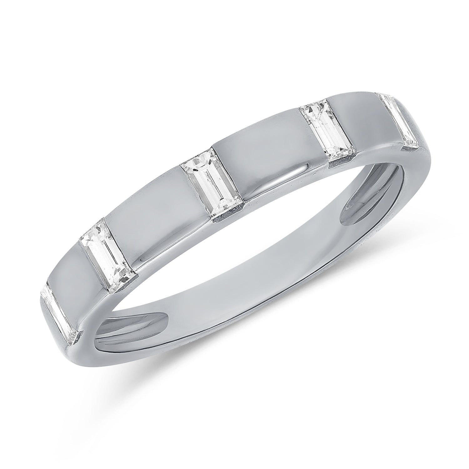 14K Gold 0.36ct Baguette Diamond Ring