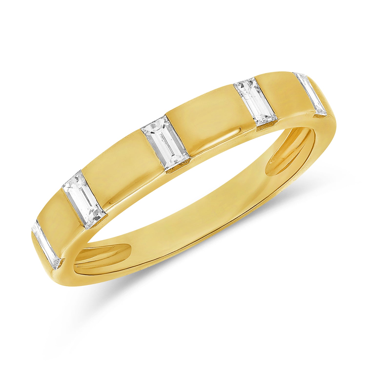 14K Gold 0.36ct Baguette Diamond Ring