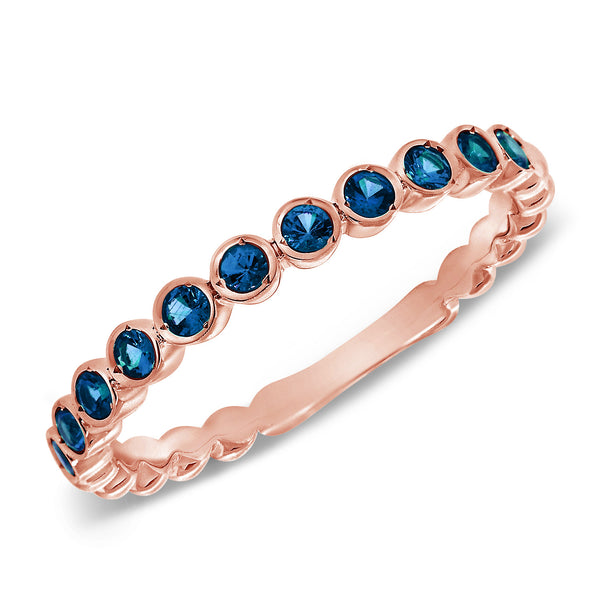 Elegant Sapphire Eternity Ring in 14K Gold