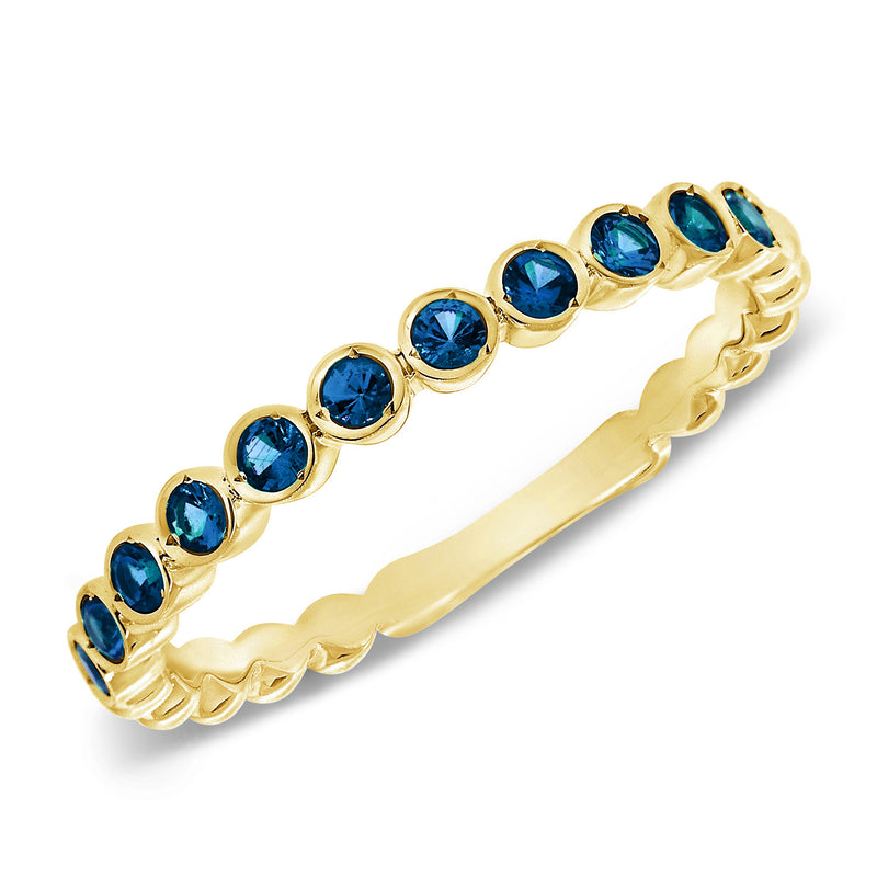 Elegant Sapphire Eternity Ring in 14K Gold