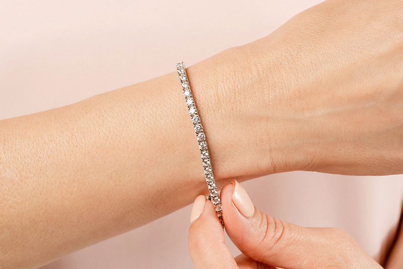 Classic Four Prong Diamond Tennis Bracelet