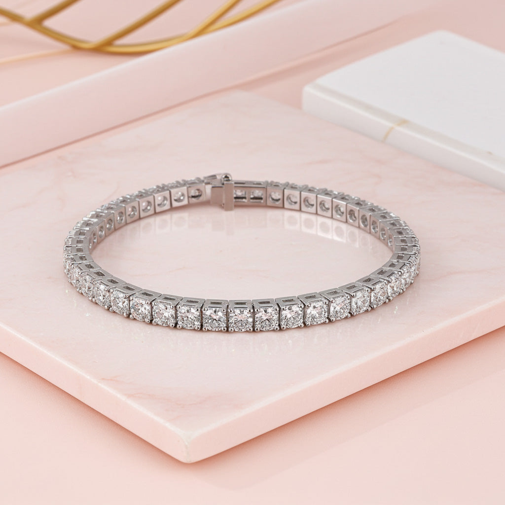 Classic Four Prong Diamond Tennis Bracelet