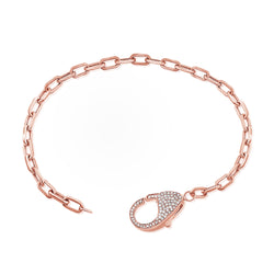 Diamond Link Bracelet available in 14K Gold