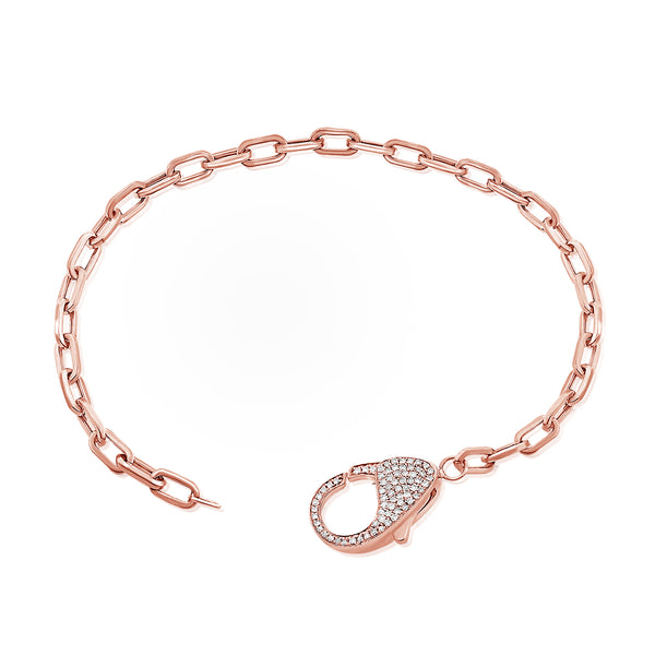 Diamond Link Bracelet available in 14K Gold