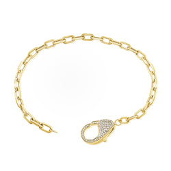 Diamond Link Bracelet available in 14K Gold