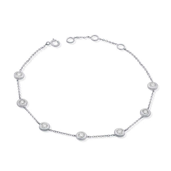 OKGs Collection 14K Chain Bracelet with Diamonds
