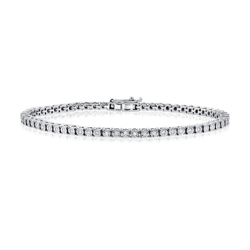 Timeless 14K Gold Miracle-Set Diamond Tennis Bracelet