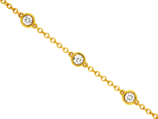 Unique Diamond Station Bracelet