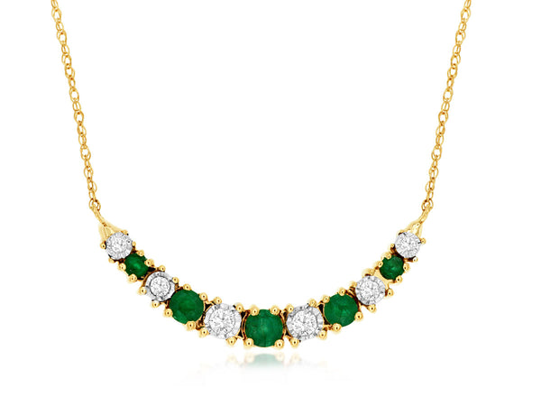 Diamond & Emerald Necklace