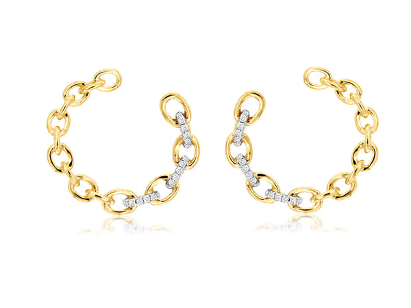 Designer Links Diamond Earrings