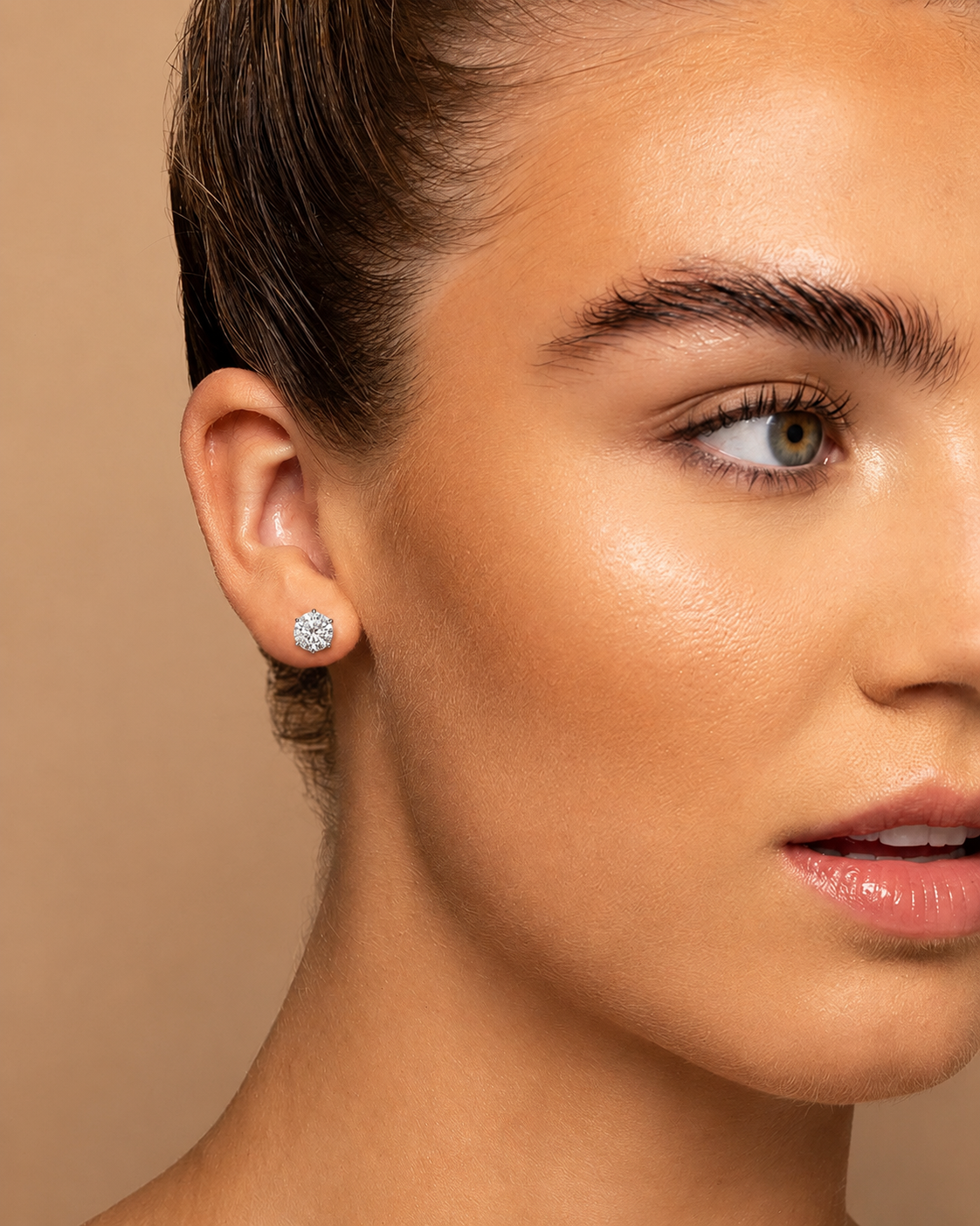 Classic Six Prong Diamond Stud Earrings