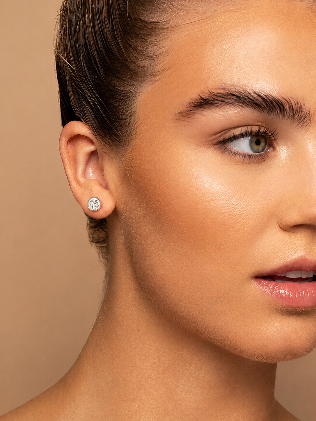 4.00 Carat Bezel Set Lab-Grown Diamond Stud Earrings