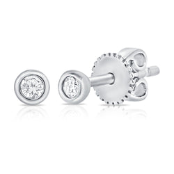 Fall Special Diamond Solitaire Stud Earrings