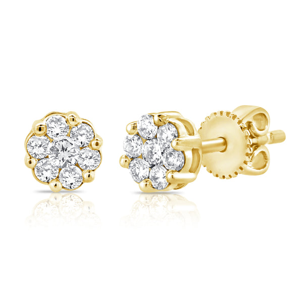 Diamond Illusion Stud Earrings