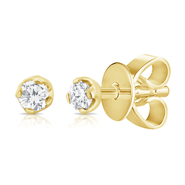 Classic 4 Prong Diamond Stud Earrings