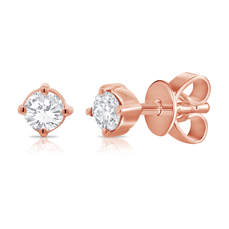 Classic Diamond Solitaire Studs