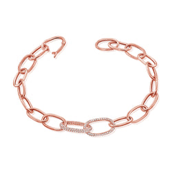 Diamond Designer Links Chain Bracelet