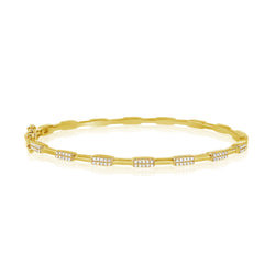 Unique 14K Gold Diamond Bracelet