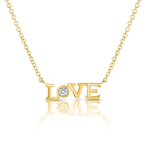 14K Hearts & Love Pendant